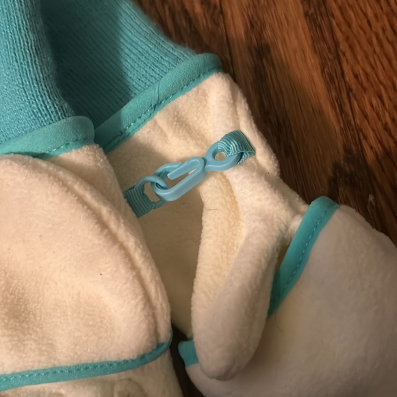 Gap Cream & Turquoise Convertible Mittens – Flip Into Fingerless Gloves - Picture 3 of 3